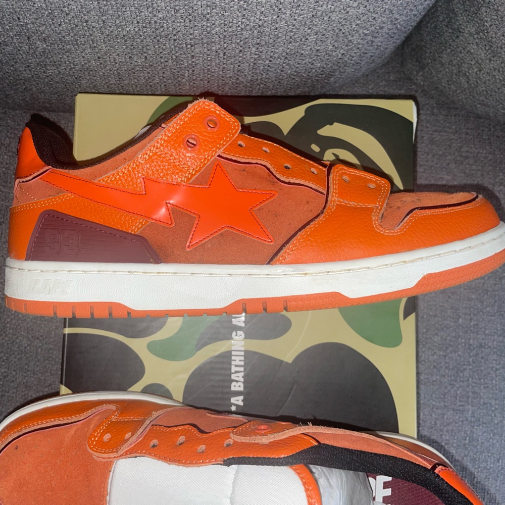 Orange, Bape Men’s sneaker